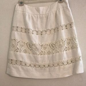 White a line skirt